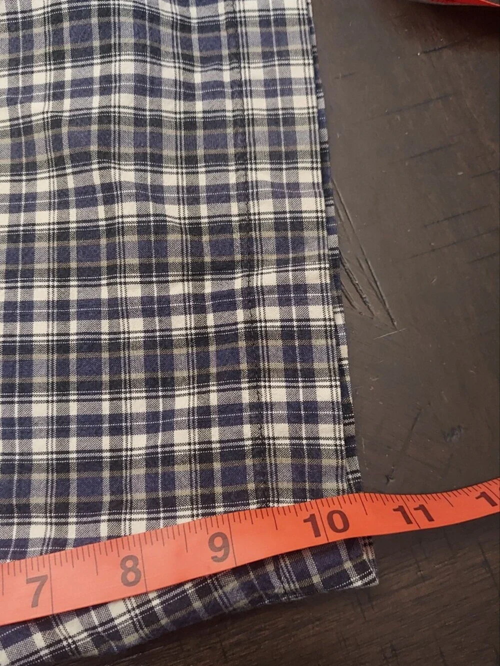 Banana Republic Plaid Flat Front Shorts Men’s Size 32 Blue Gray Casual Preppy